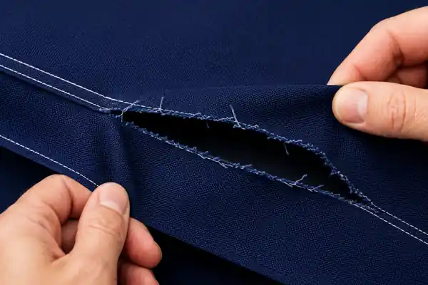 Zeltdach Riss reparieren